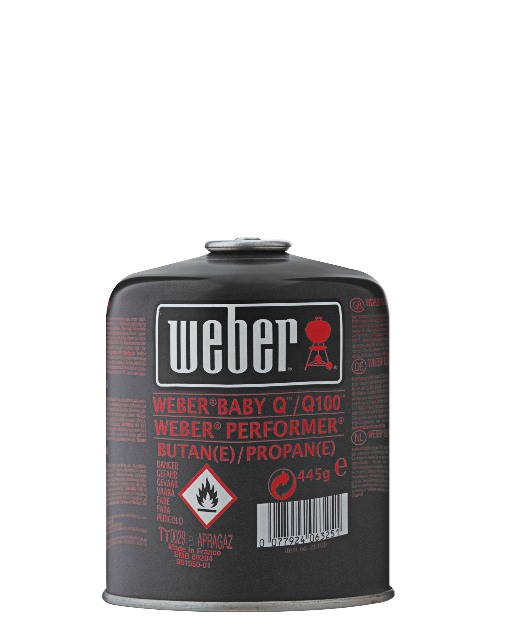 Weber Gas Cartridge - Black