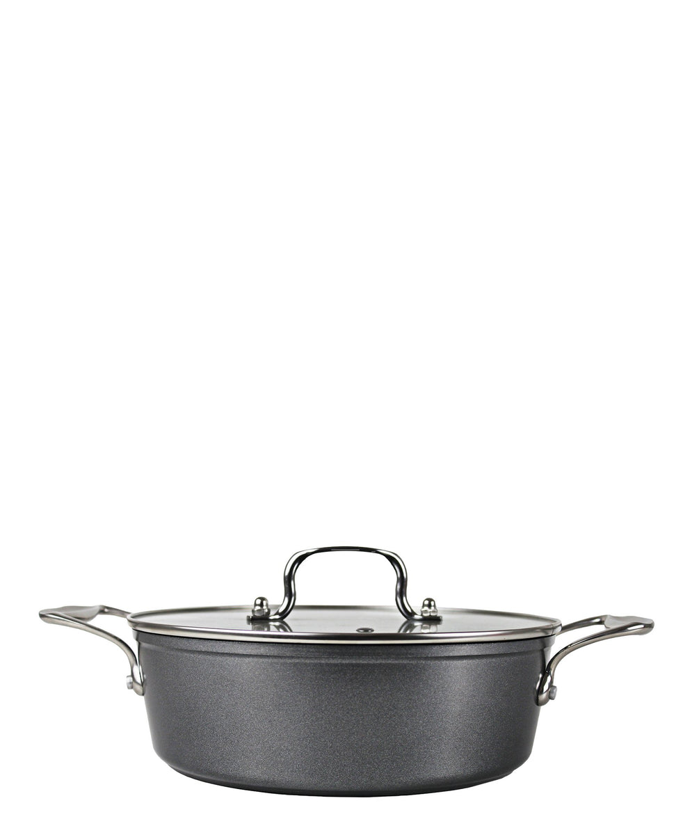 Flat Pot 24CM - Grey