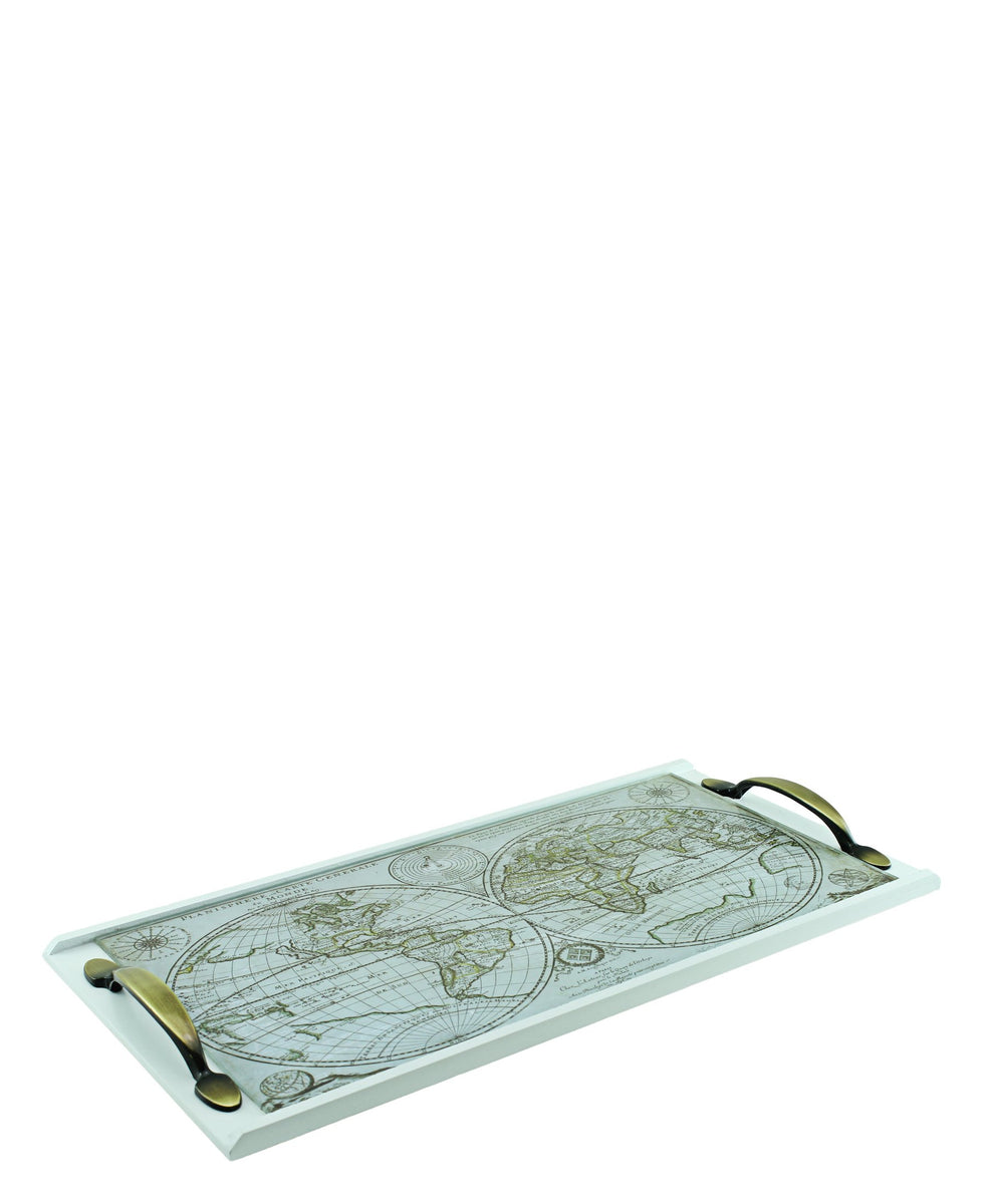 Mapped Serving Tray - Green