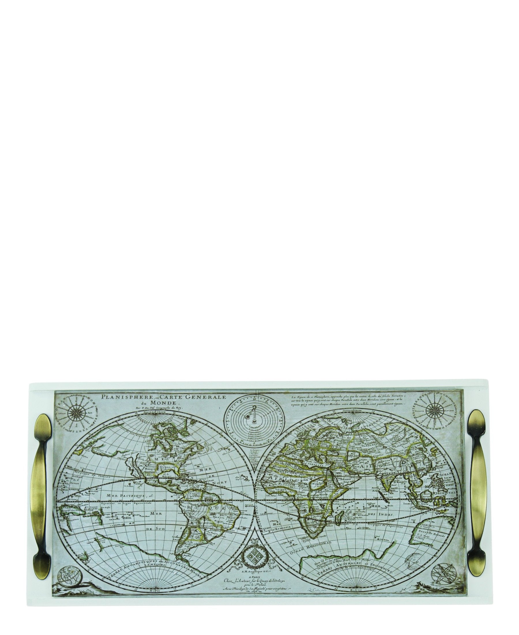 Mapped Serving Tray - Green