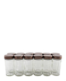 Aqua Spice Rack 12 Piece - Rose Gold