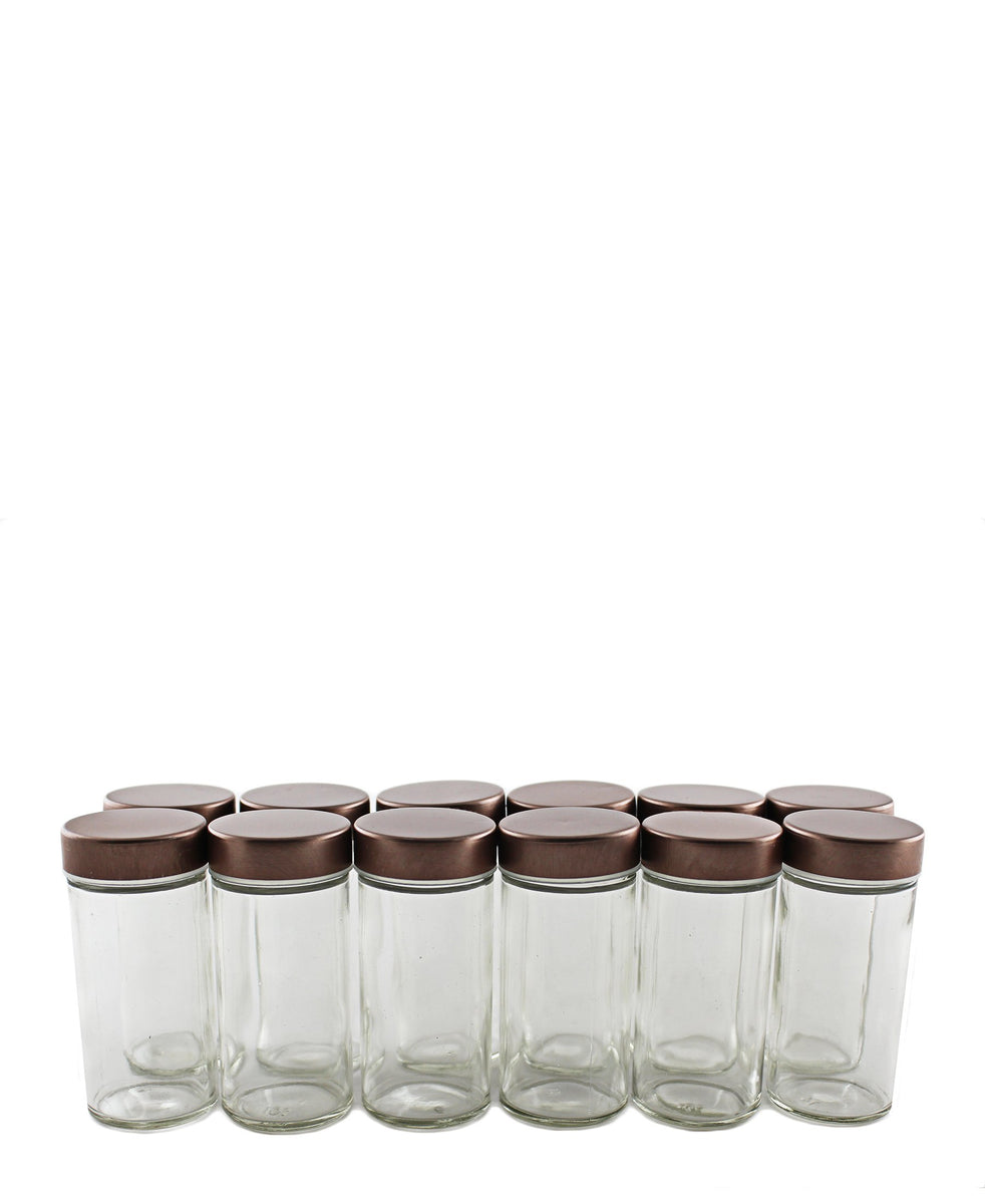 Aqua Spice Rack 12 Piece - Rose Gold