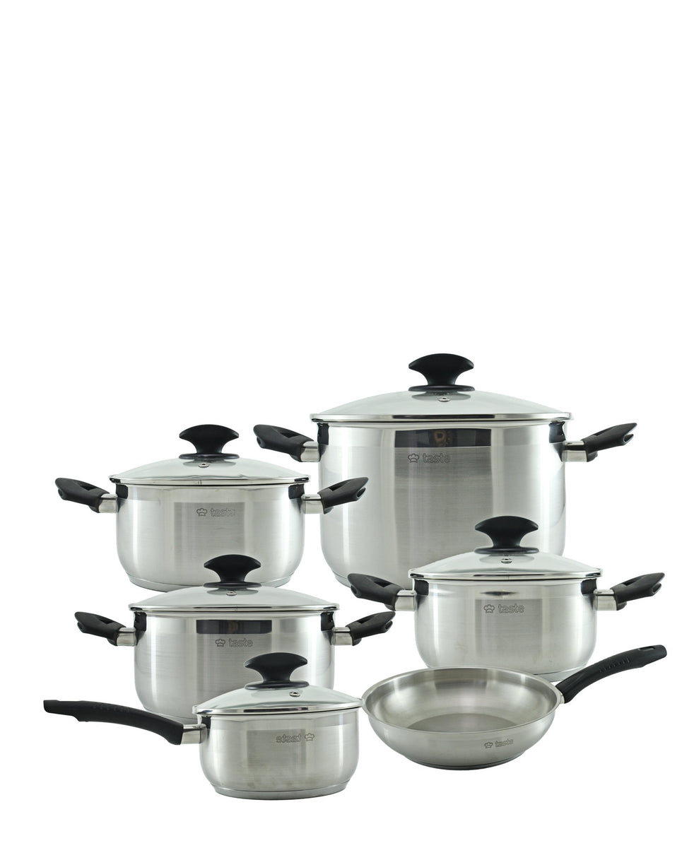 Taste Roma 11 Piece Cookware Set - Stainless Steel