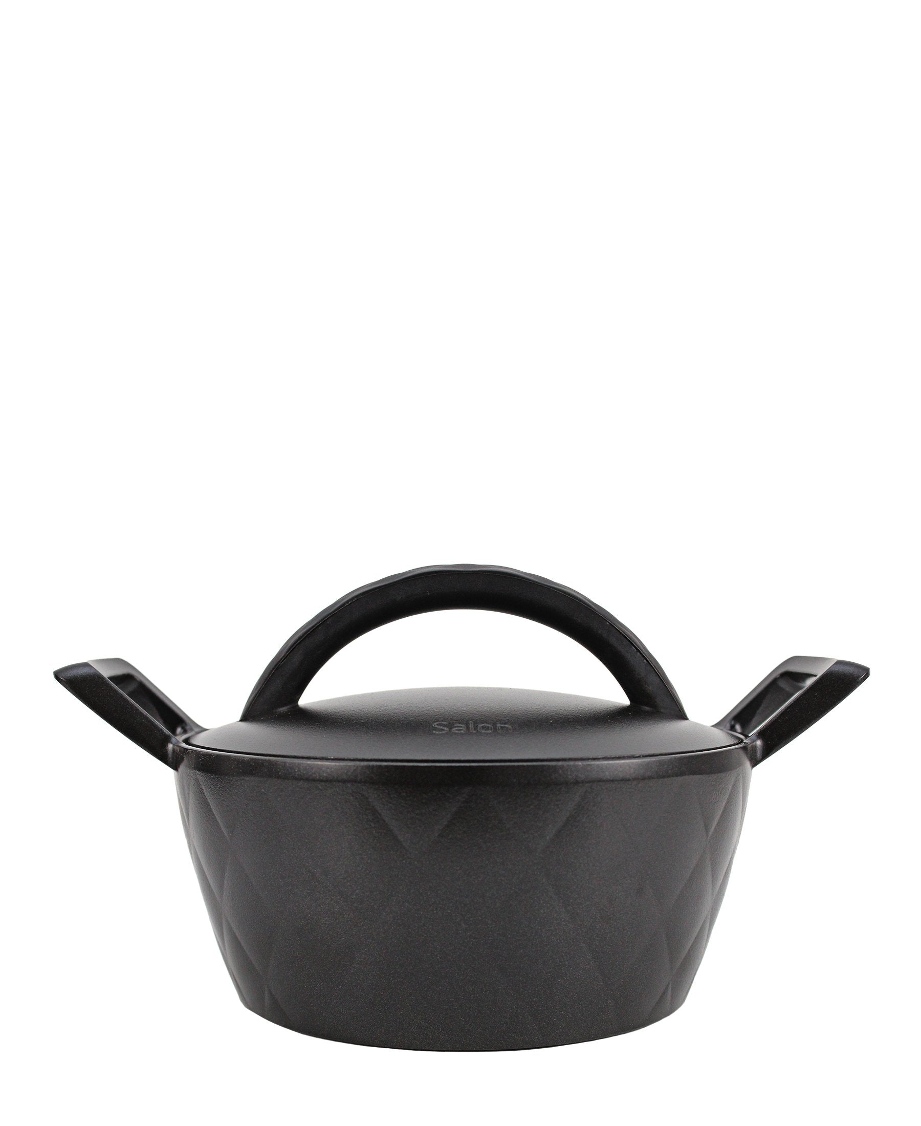 Lock & Lock Salon Diecast Casserole 18CM - Black