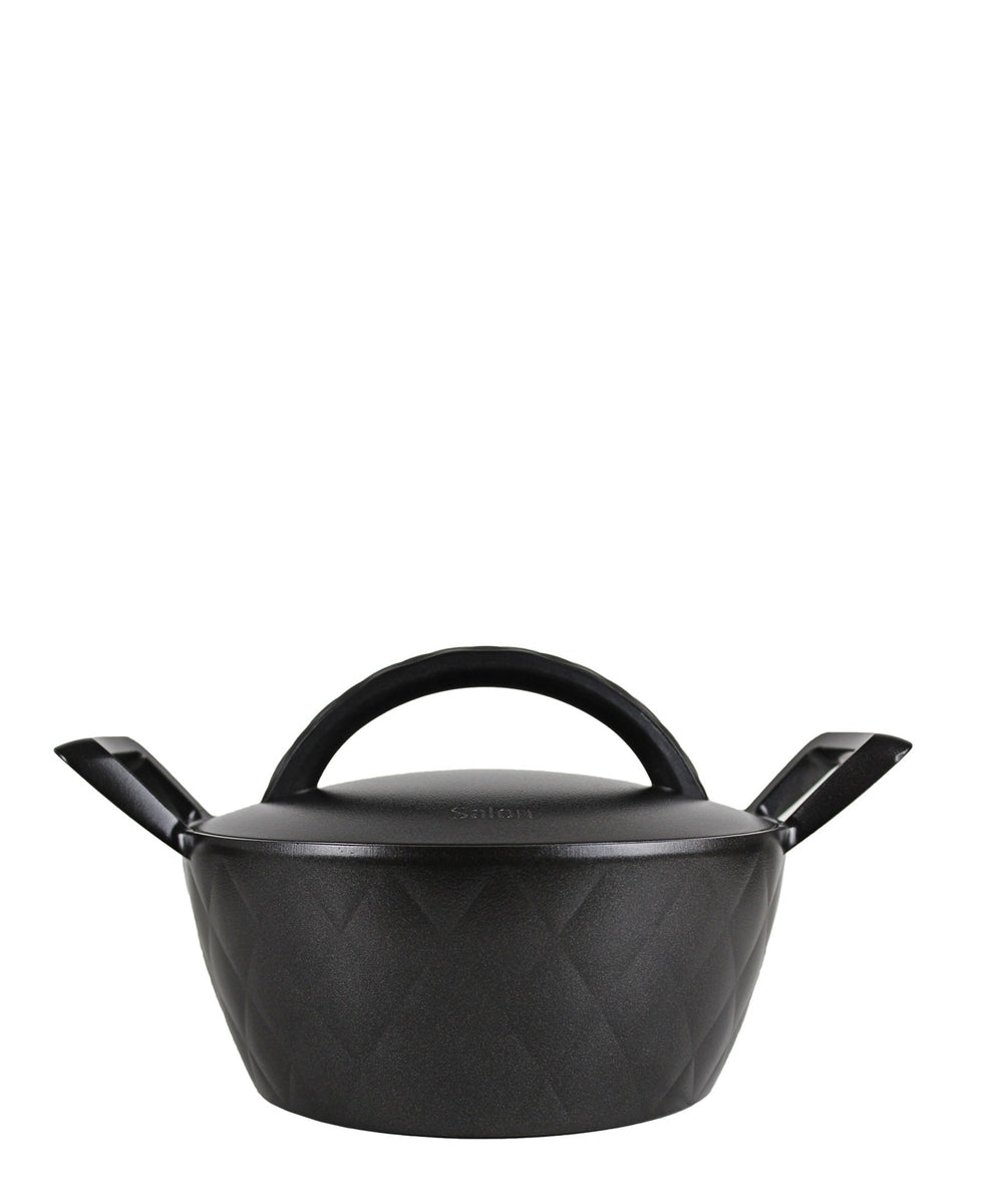 Lock & Lock Salon Diecast Casserole 20CM - Black