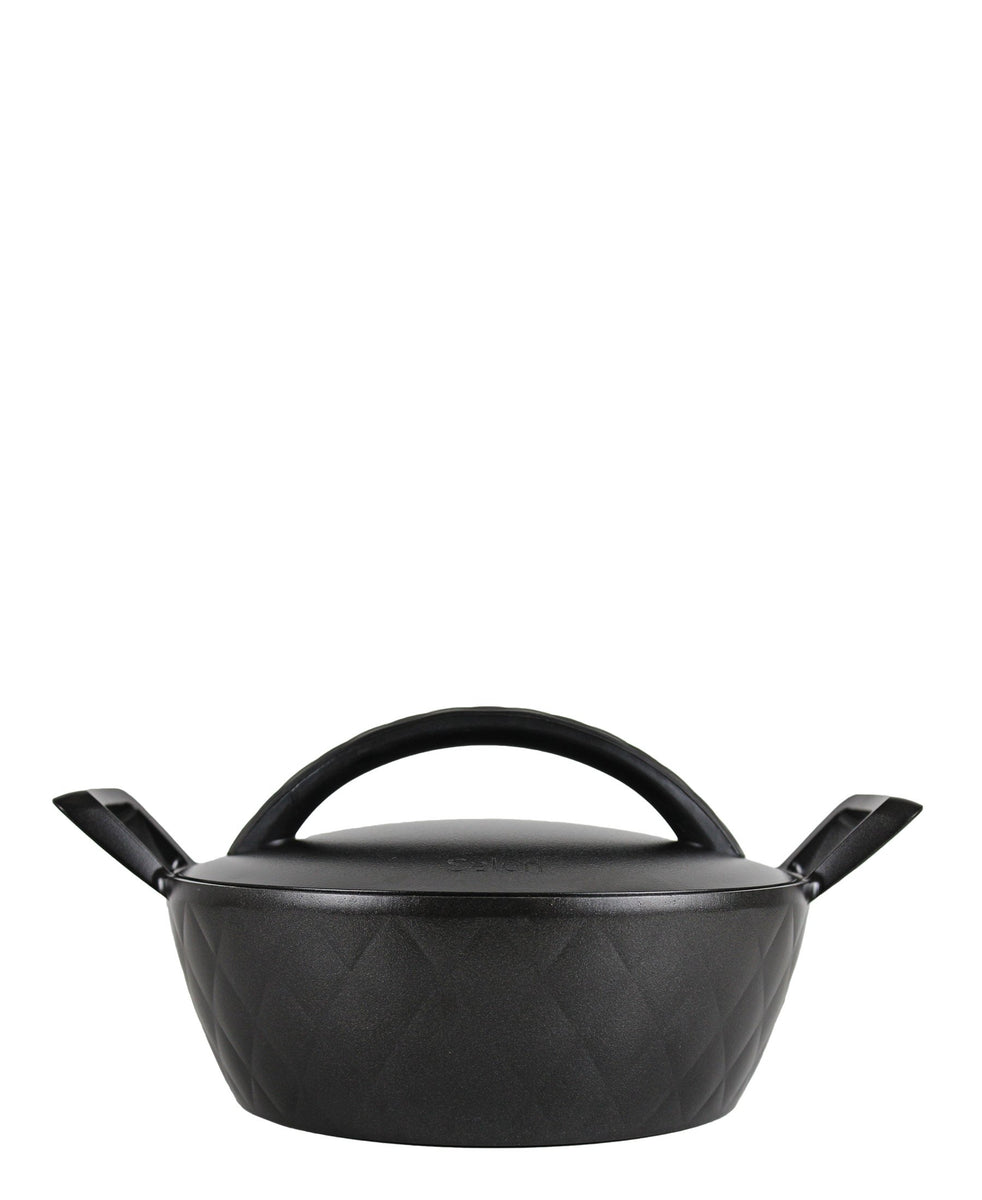 Lock & Lock Diecast Salon Casserole 24CM - Black