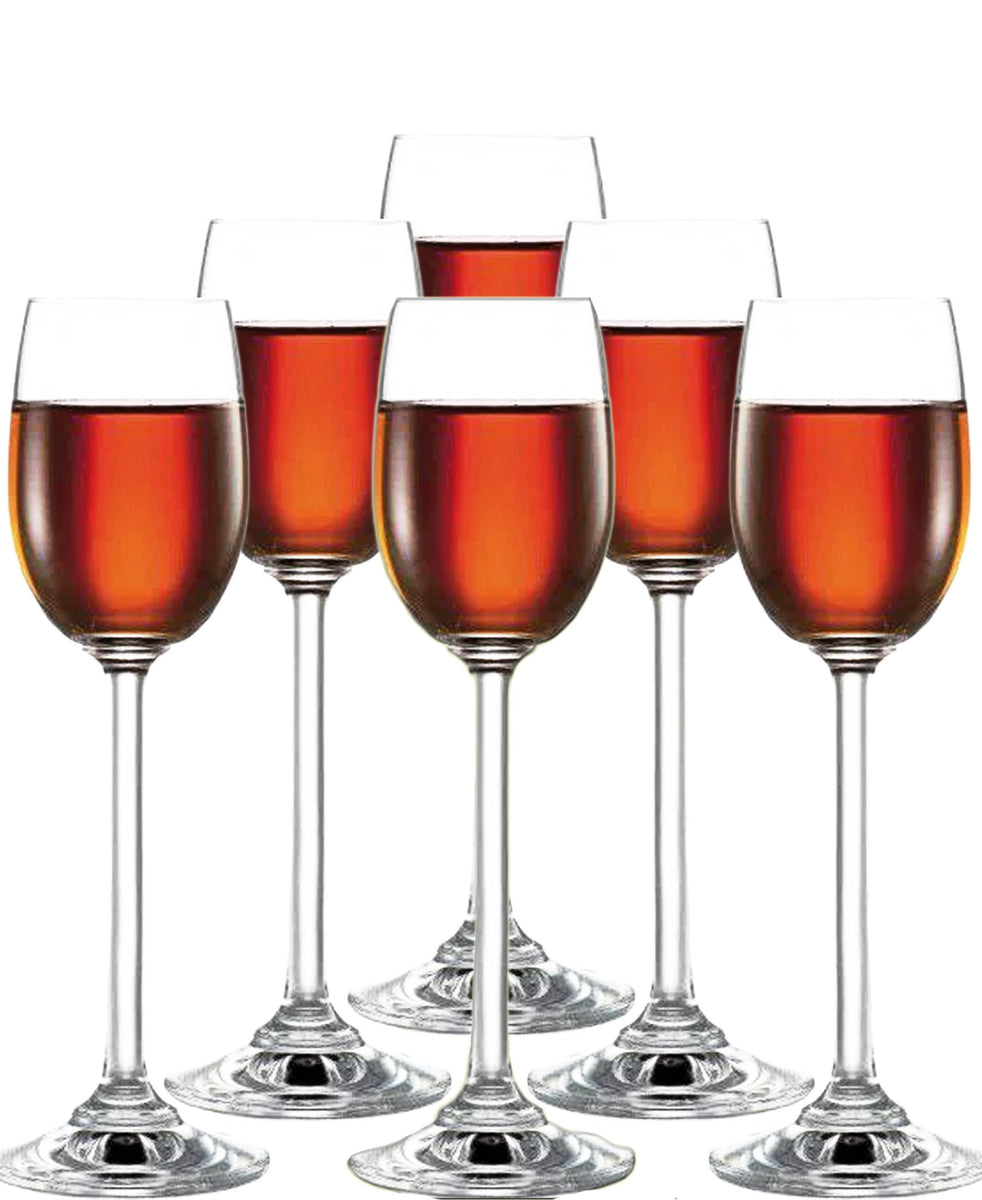 Bohemia Natalie Liquer Glasses Set Of 6 - Clear