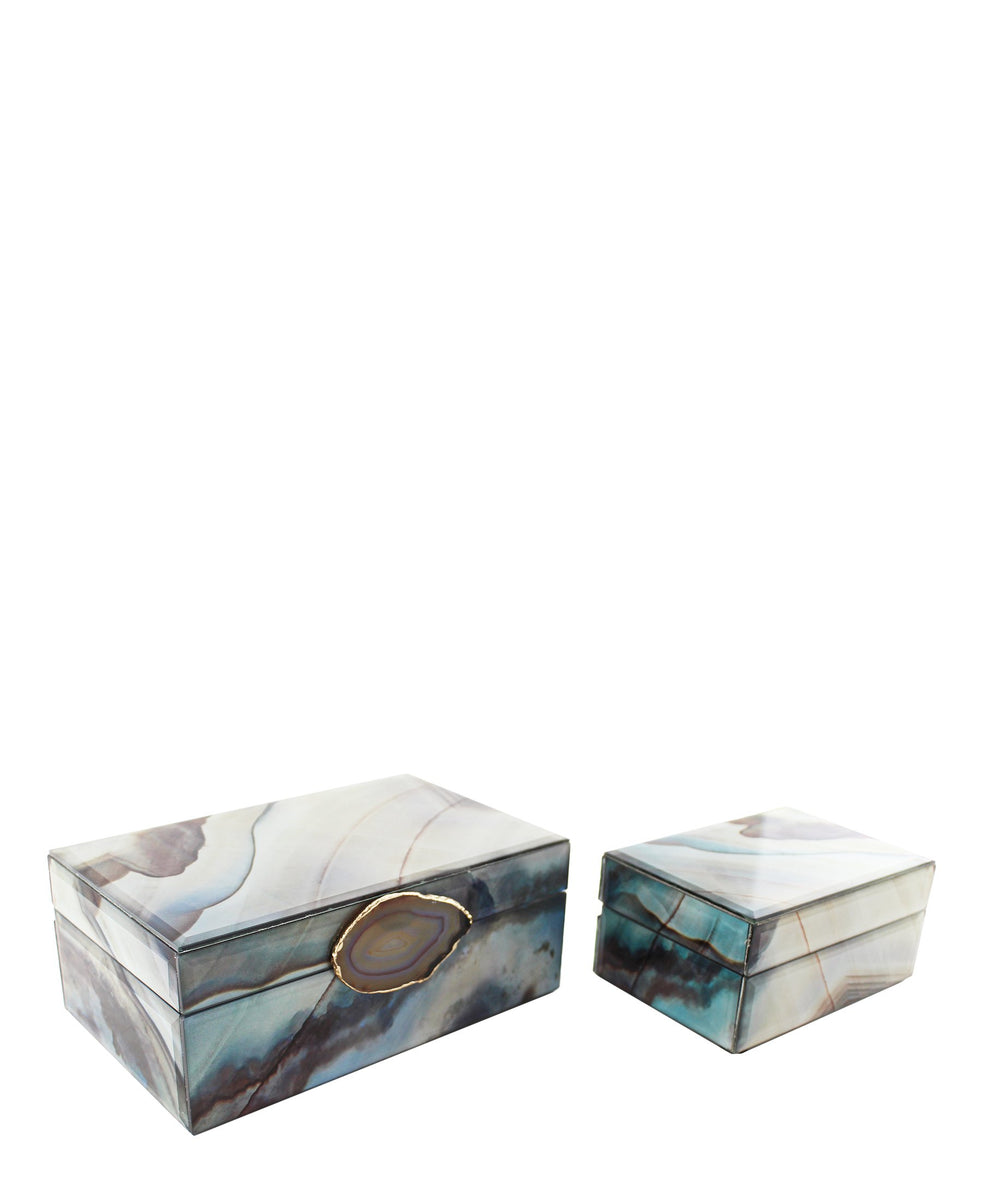 Edecor Cone Jewelry Box 2 Piece - White