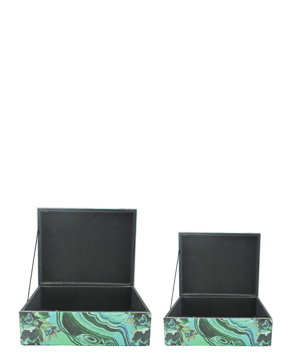 Edecor Cone Jewelry Box 2 Piece - Blue