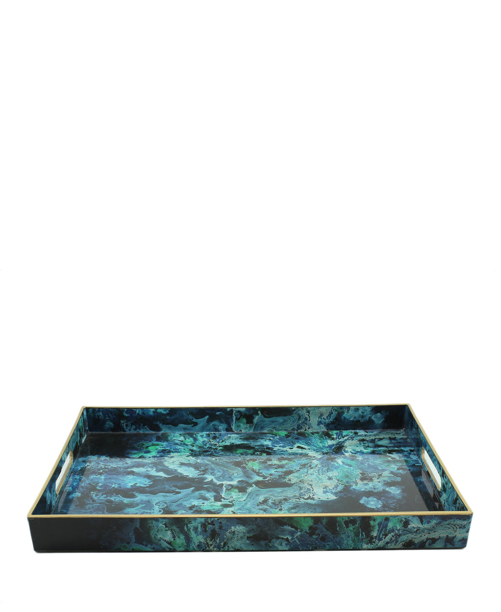 Edecor Abstract Tray Small - Blue