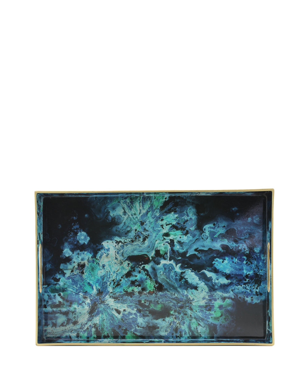 Edecor Abstract Tray Small - Blue