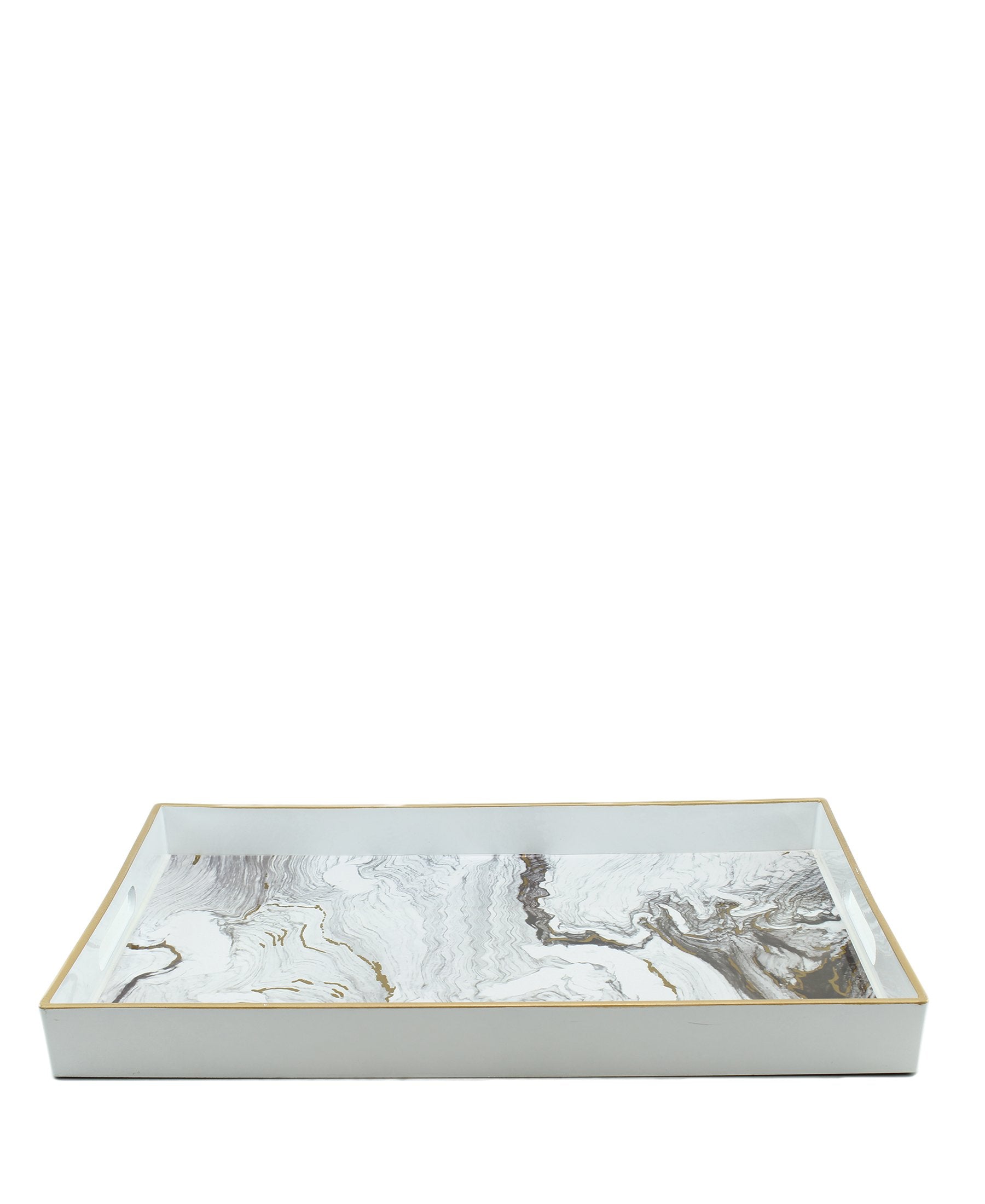 Edecor Abstract Tray Small - White