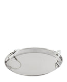 Serving Tray With Rope - Silver