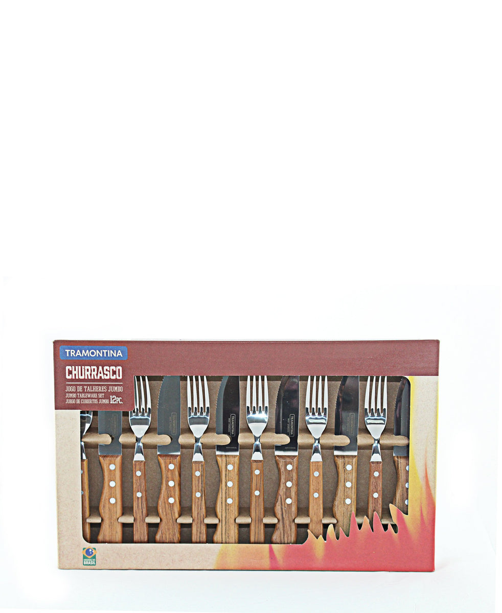 Tramontina Barbeque Set 12 Piece - Brrown