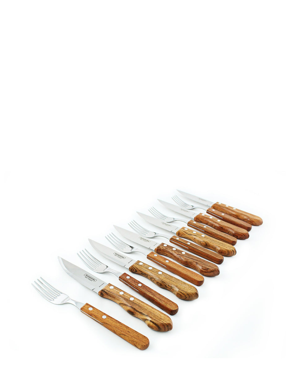 Tramontina Barbeque Set 12 Piece - Brrown