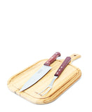Tramontina Barberque Set 3 Piece With Cutting Board - Red