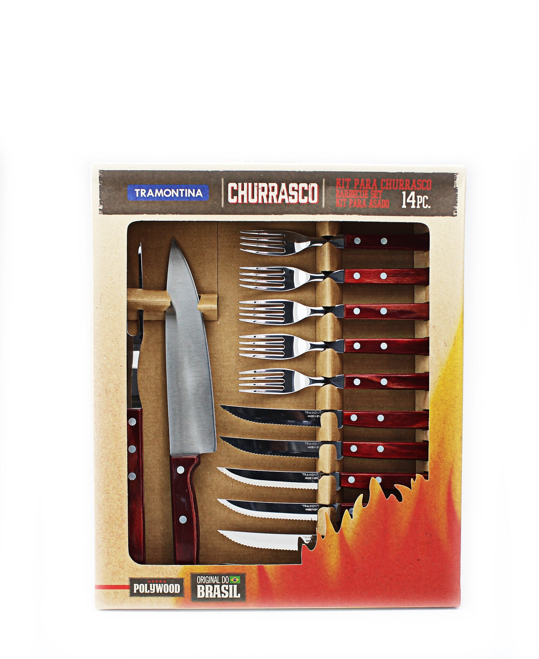 Tramontina Barberque Set 14 Piece - Red