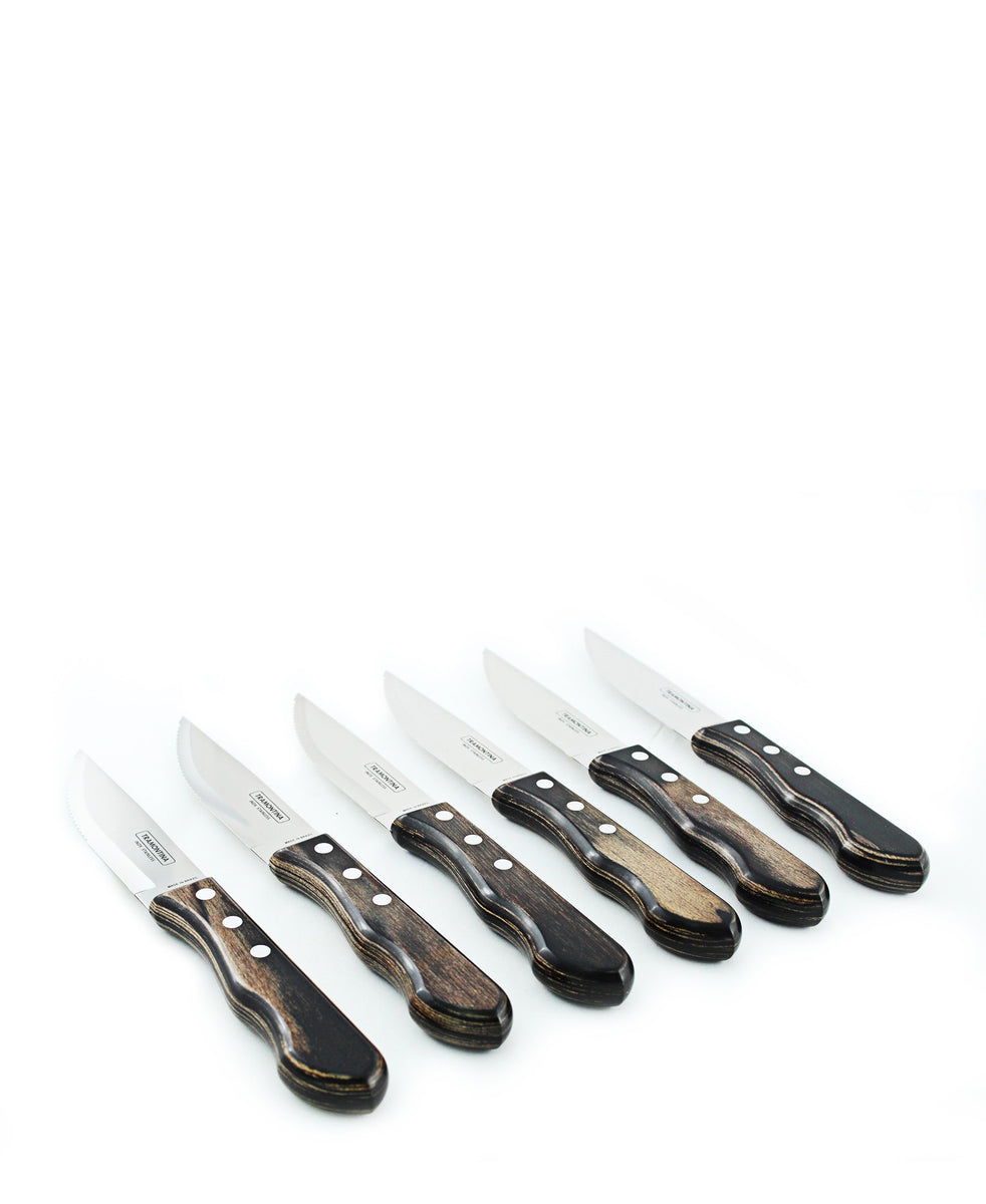 Tramontina Jumbo Knife Set 6 Piece - Black