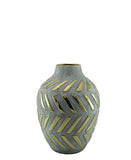 Spaces & Places Gold Nugget Bottle Vase Small - Grey