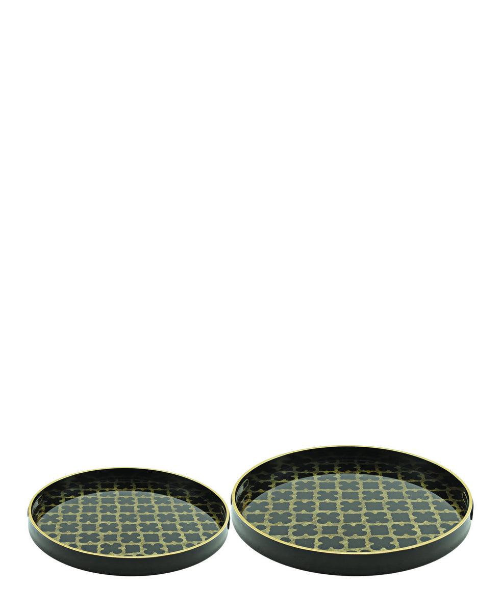 Chinese Tray 2 Piece - Black