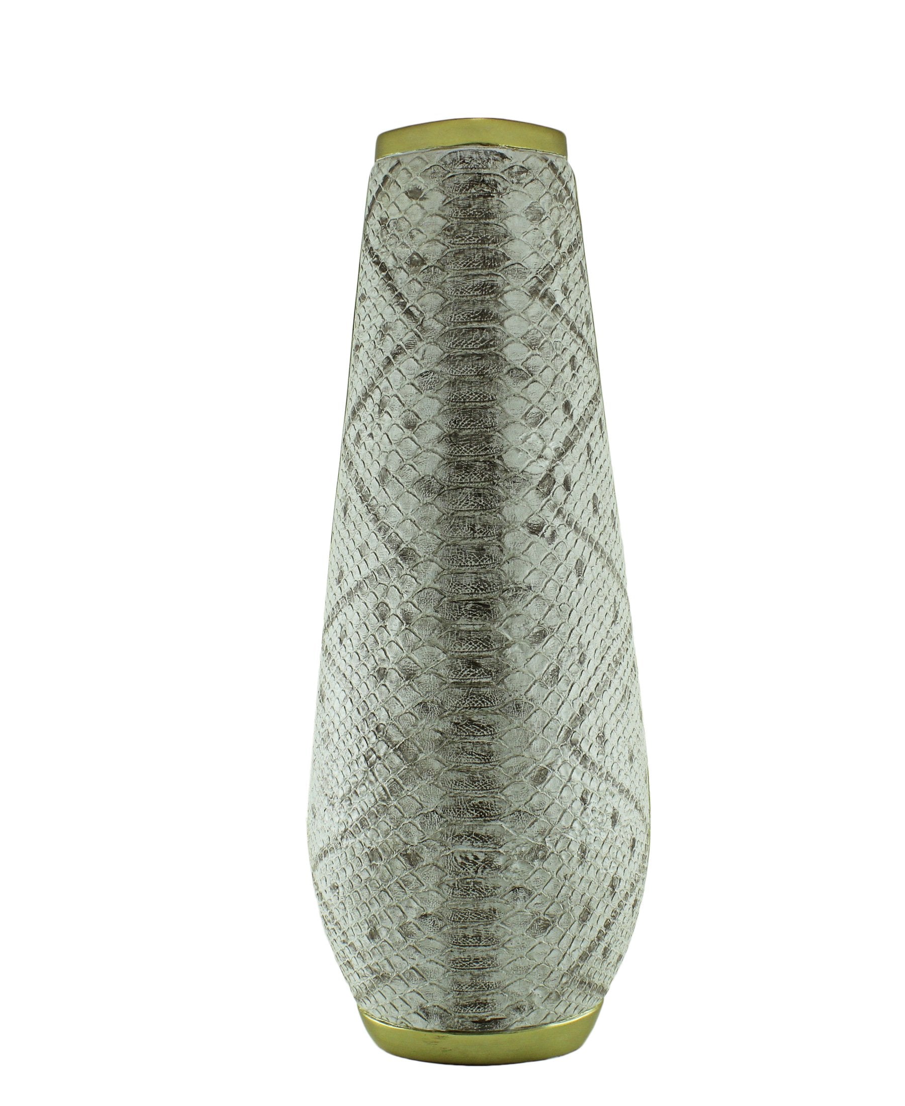Spaces & Places Snake Skin Vase Large - White