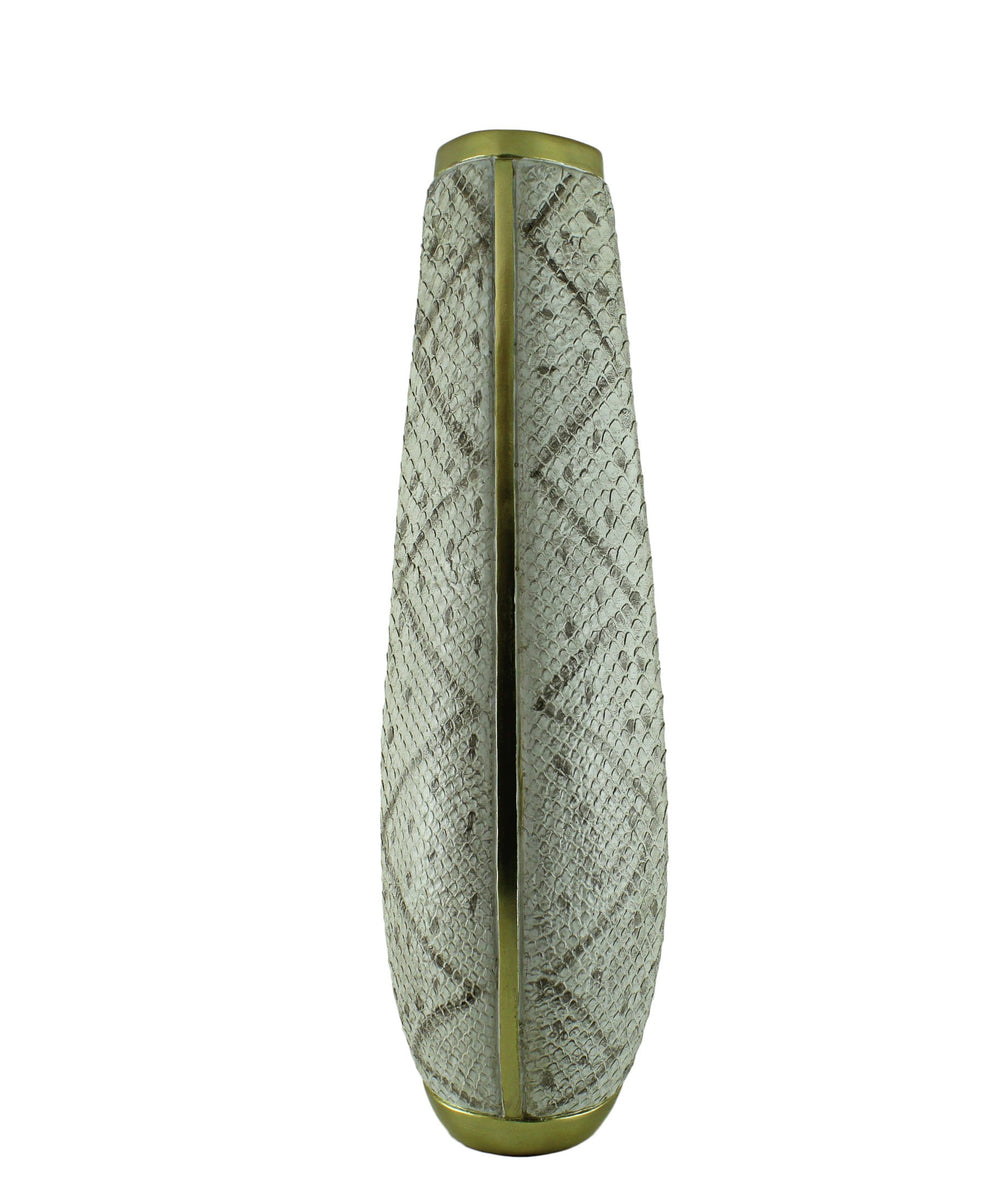 Spaces & Places Snake Skin Vase Large - White
