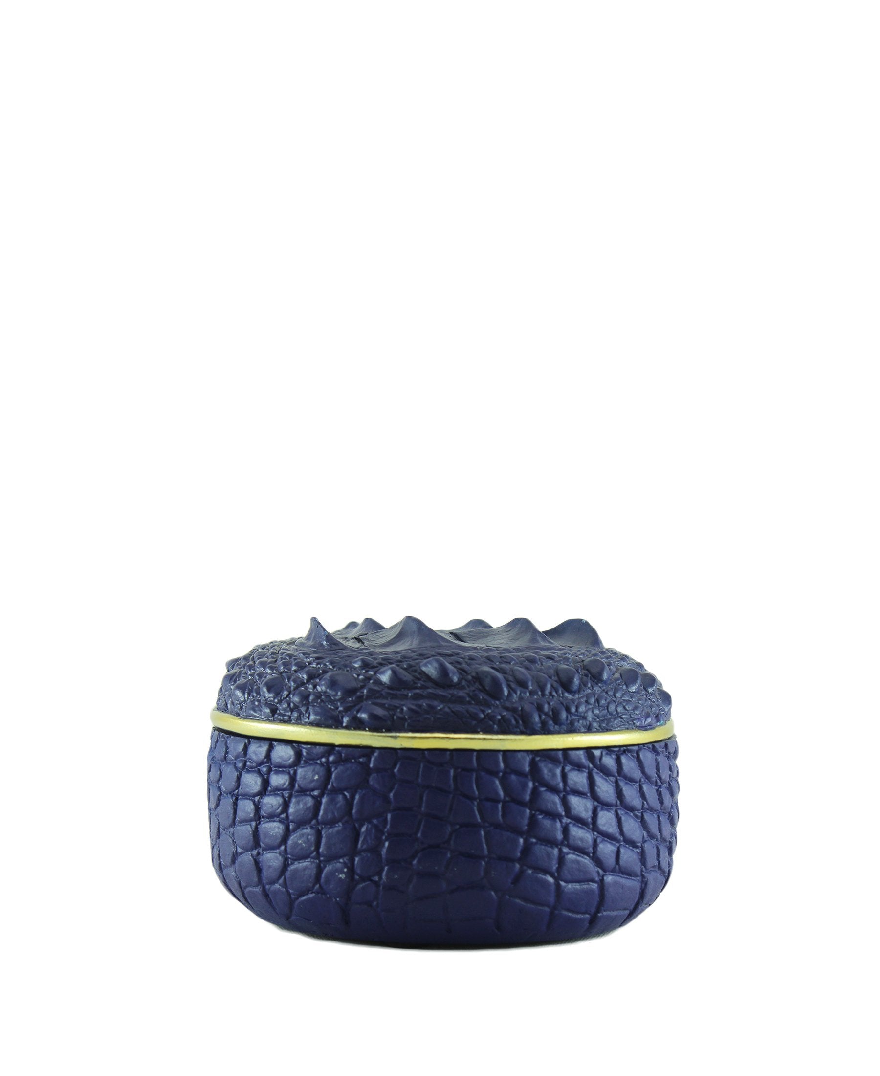 Croc Round Box - Blue