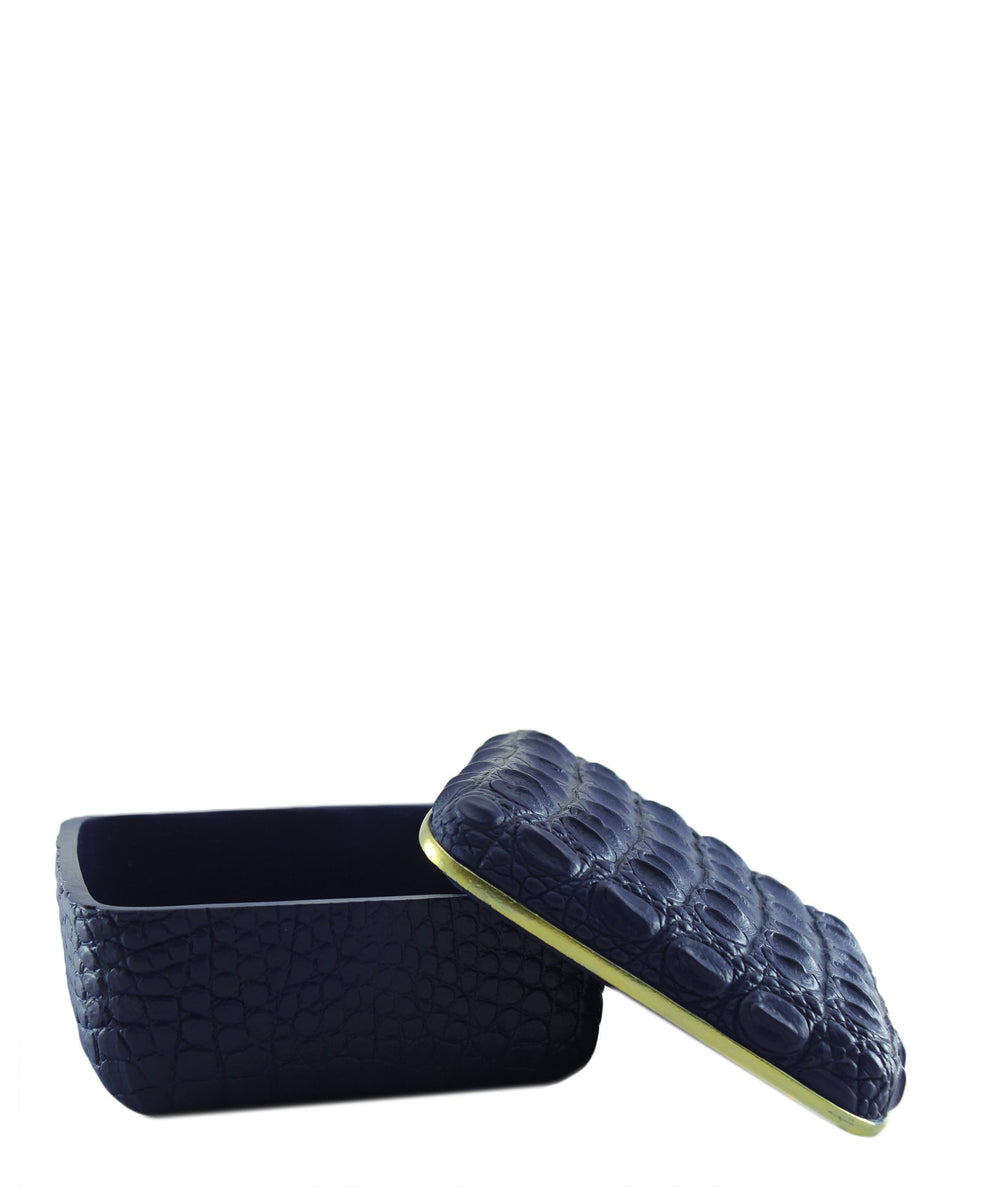 Croc Square Box - Blue