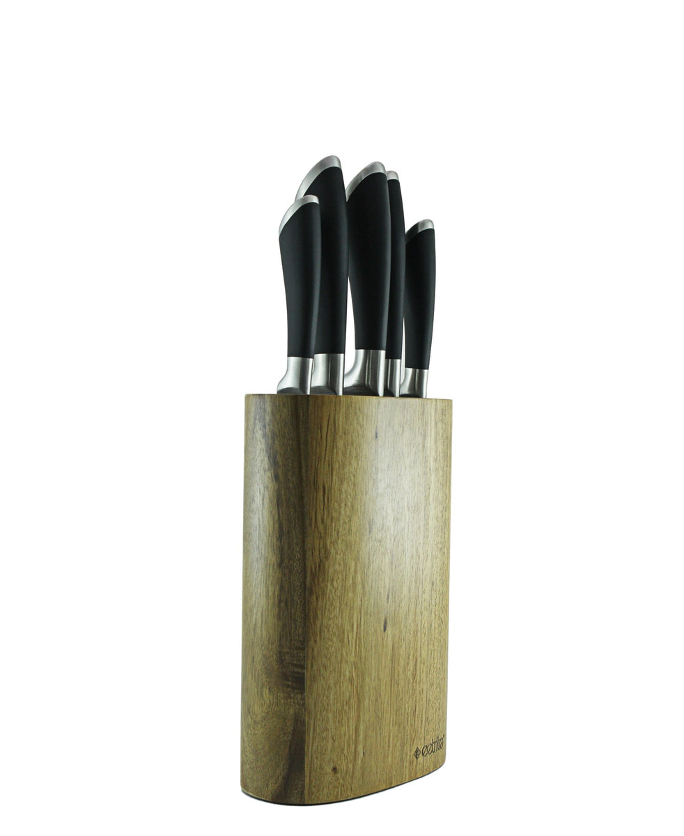 Eetrite Knife Block Set 6 Piece - Brown
