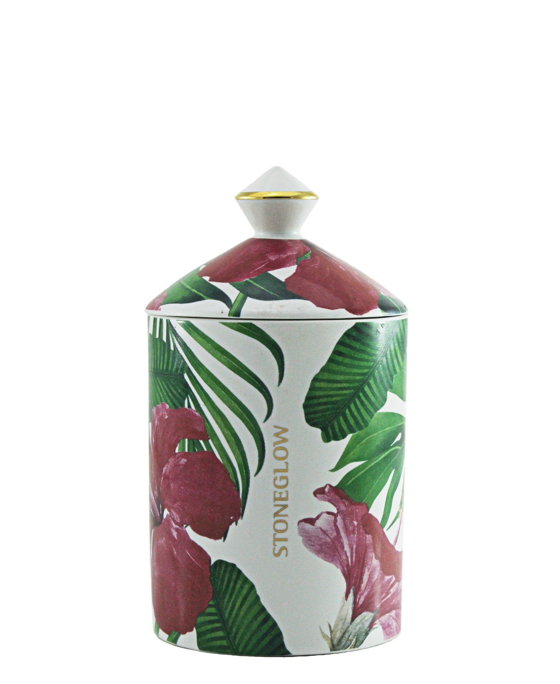 Stoneglow Hibiscus Apple Blossom Tumbler - Green