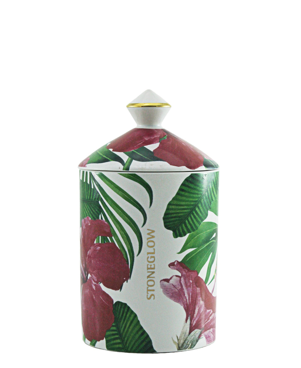 Stoneglow Hibiscus Apple Blossom Tumbler - Green