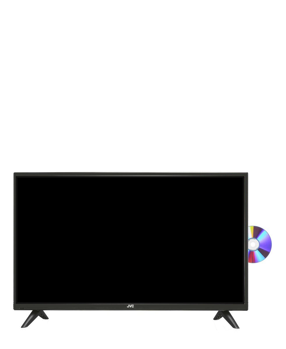JVC 32'' HD LED TV With Built - in DVD Player - Black