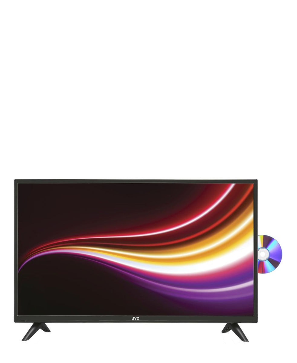 JVC 32'' HD LED TV With Built - in DVD Player - Black