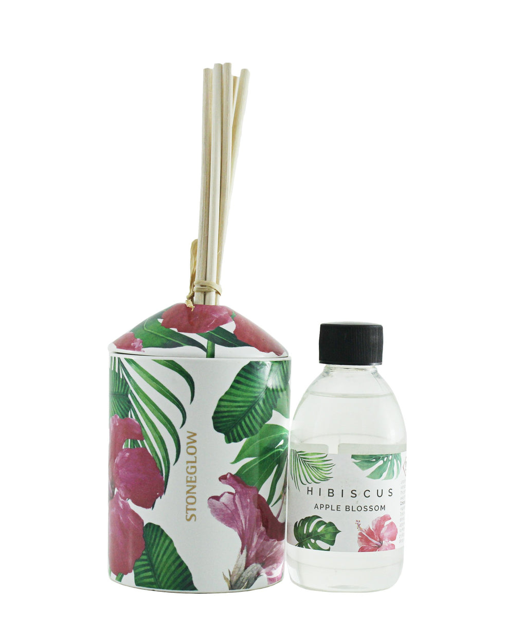 Stoneglow Hibiscus Apple Blossom Diffuser - White