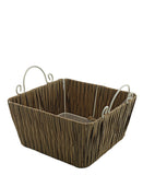 Fanel Square Basket Medium - Brown