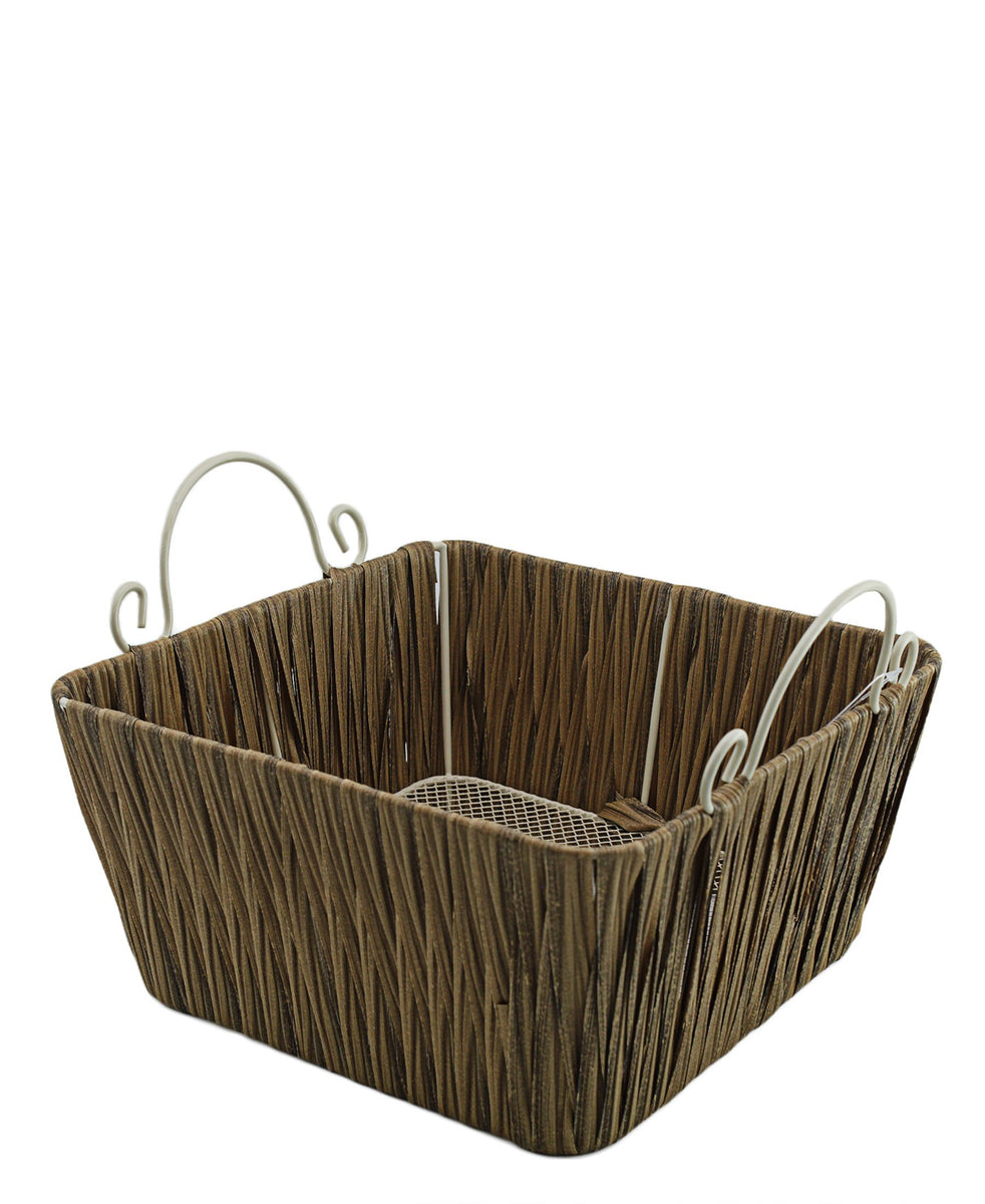 Fanel Square Basket Medium - Brown