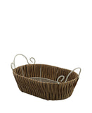 Fanel Oval Basket Smal - Brown