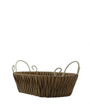 Fanel Oval Basket Smal - Brown