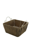 Fanel Square Basket - Brown