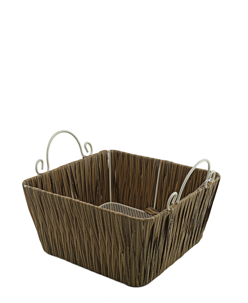 Fanel Square Basket - Brown