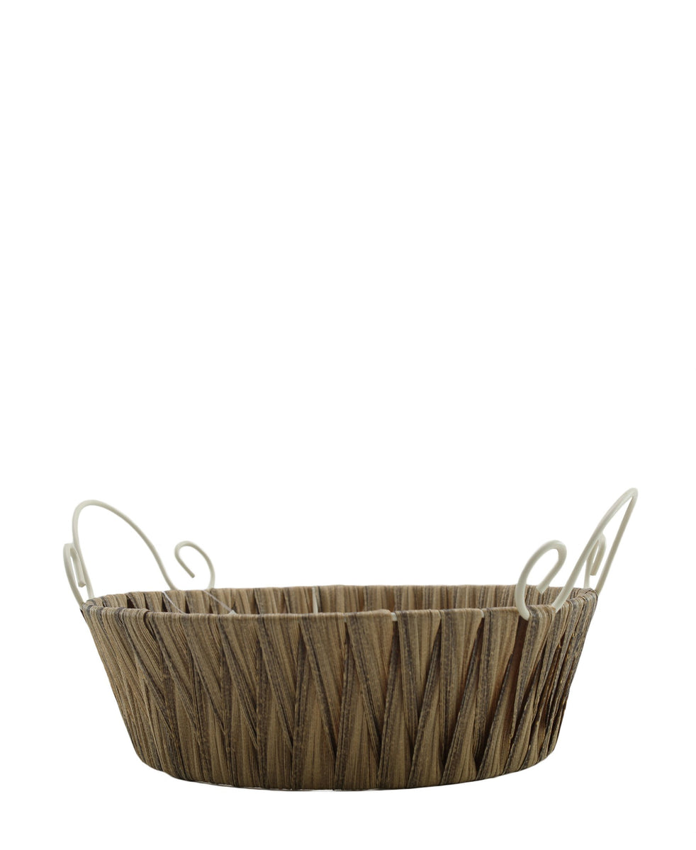 Fanel Round Basket Medium - Brown