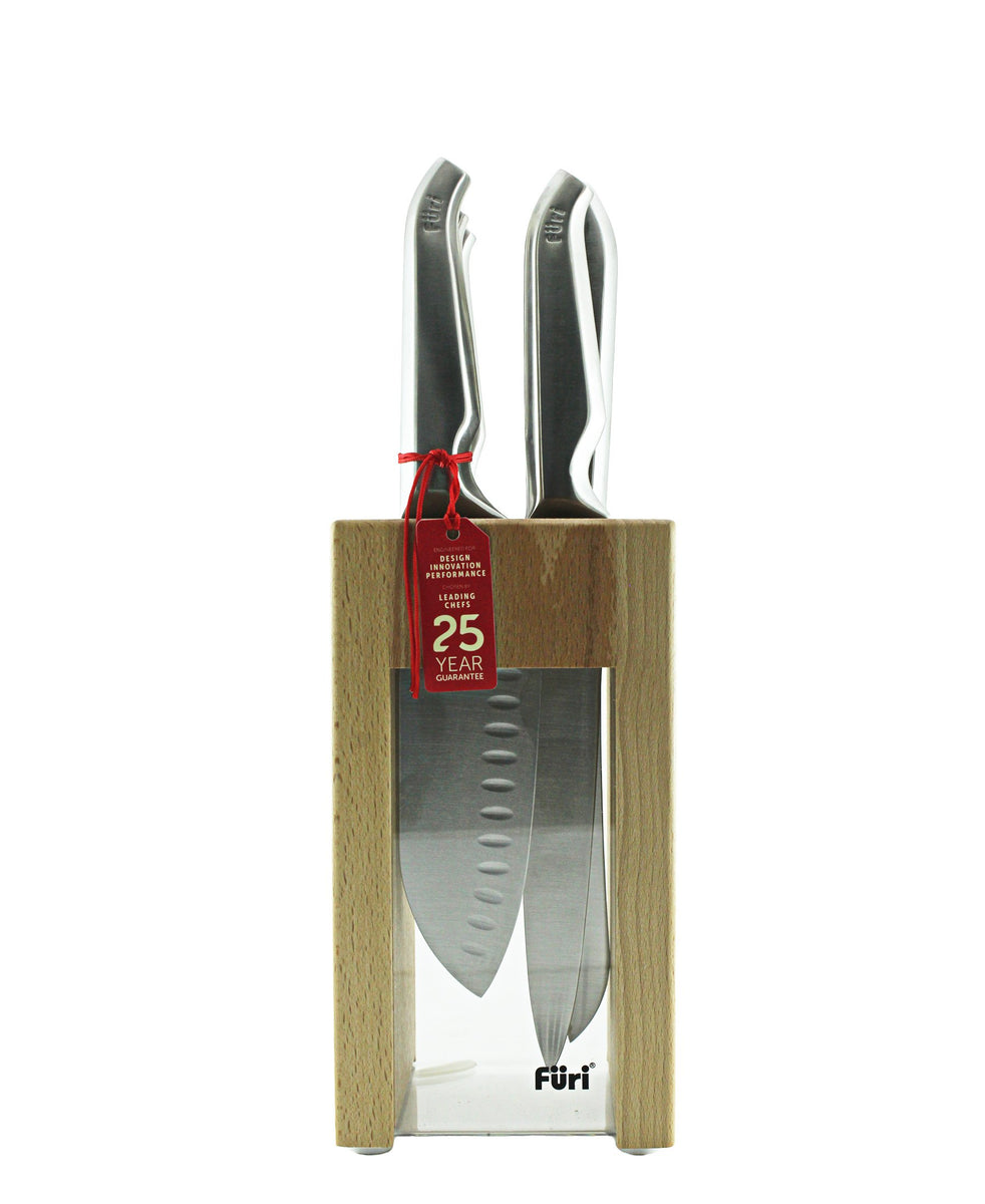 Furi Knife Block 7 Piece - Brown