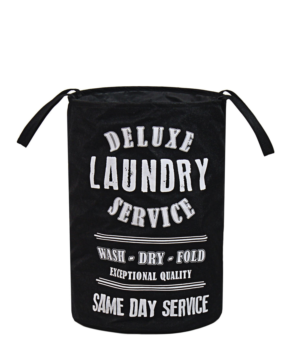 French Laundry Basket - Black