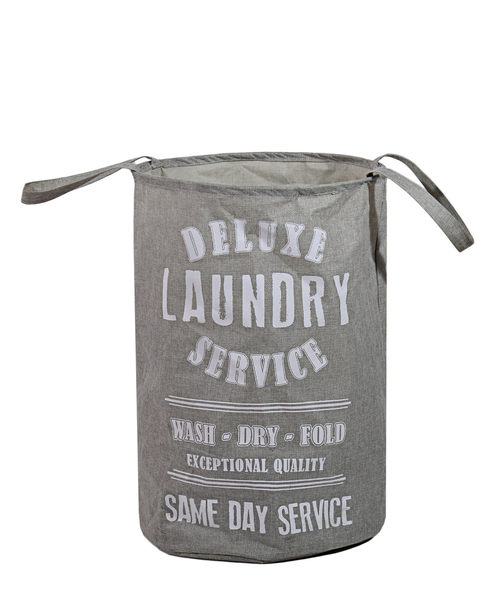 French Laundry Basket - Grey