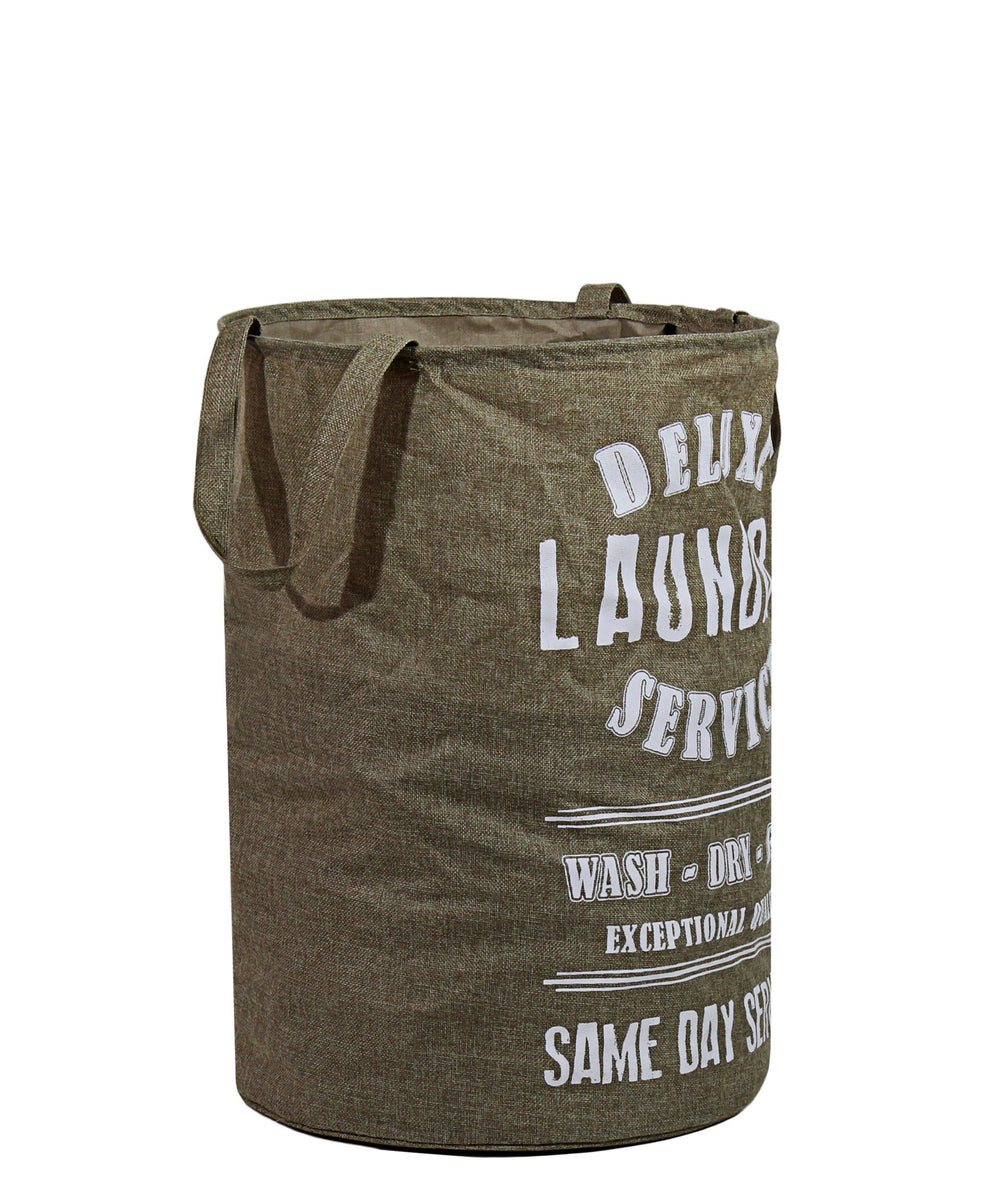 French Laundry Basket - Brown