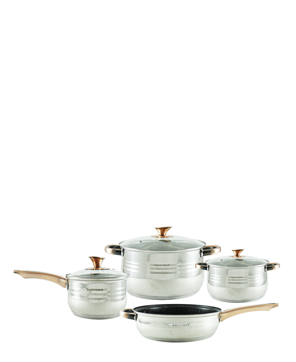 Kaisa Villa 7 Piece Pot Set - Stainless Steel
