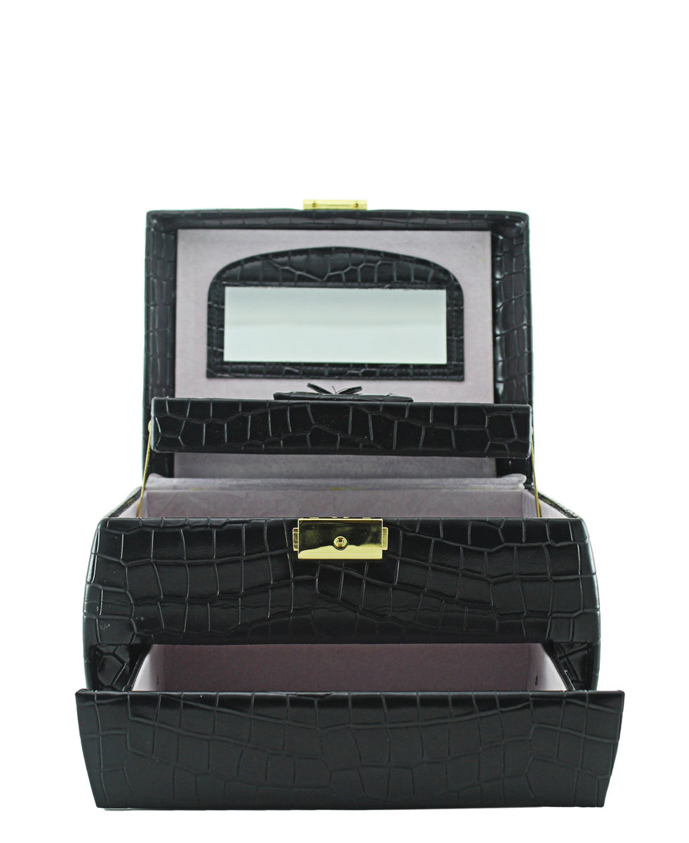 Jewellry Box - Croc Black
