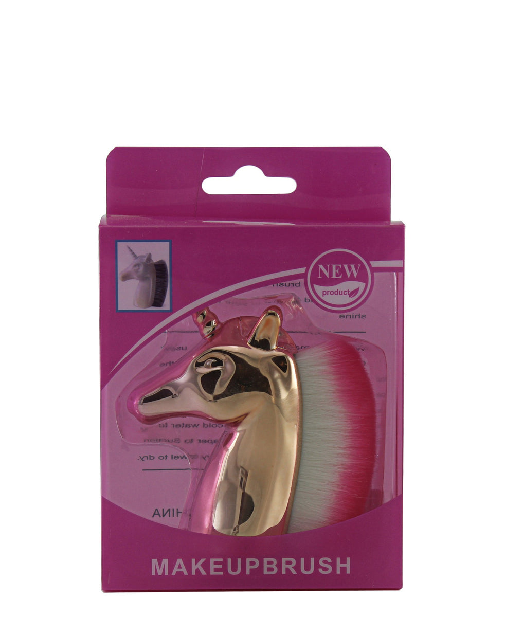 Unicorn Cosmetic Brush - Gold
