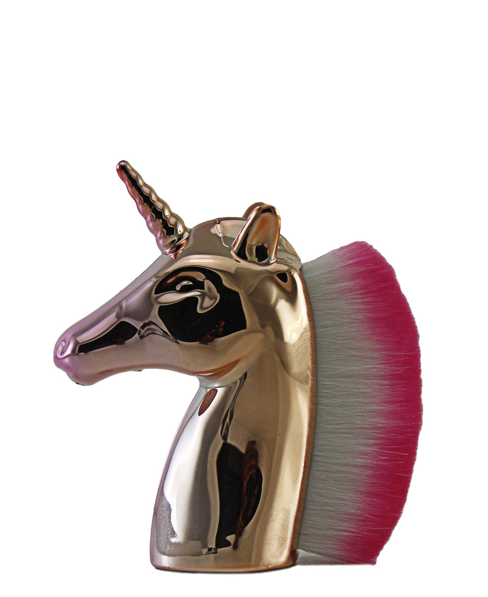 Unicorn Cosmetic Brush - Gold