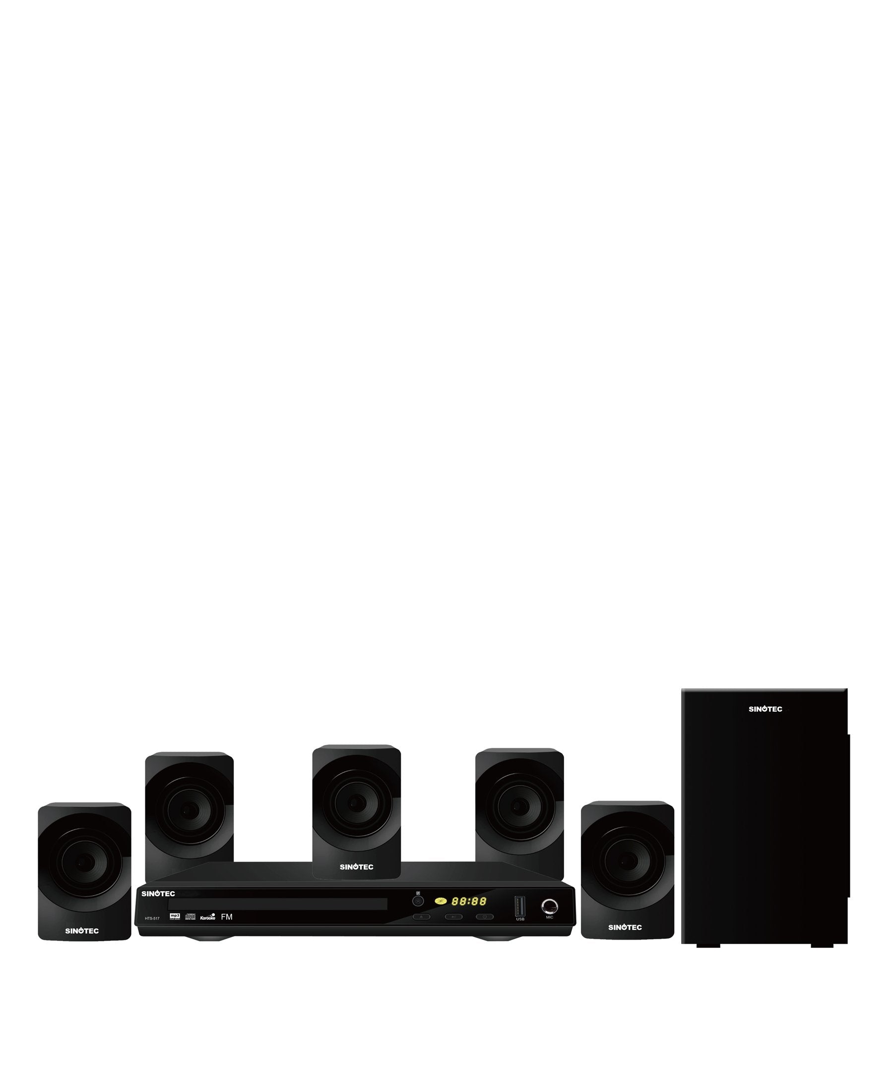 Sinotec 5.1 Home Theater System - Black